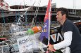 Alexis Loison, skipper du Figaro Groupe Fiva, vainqueur de la Generali Solo 2015 - Barcelone Le 03/10/2015